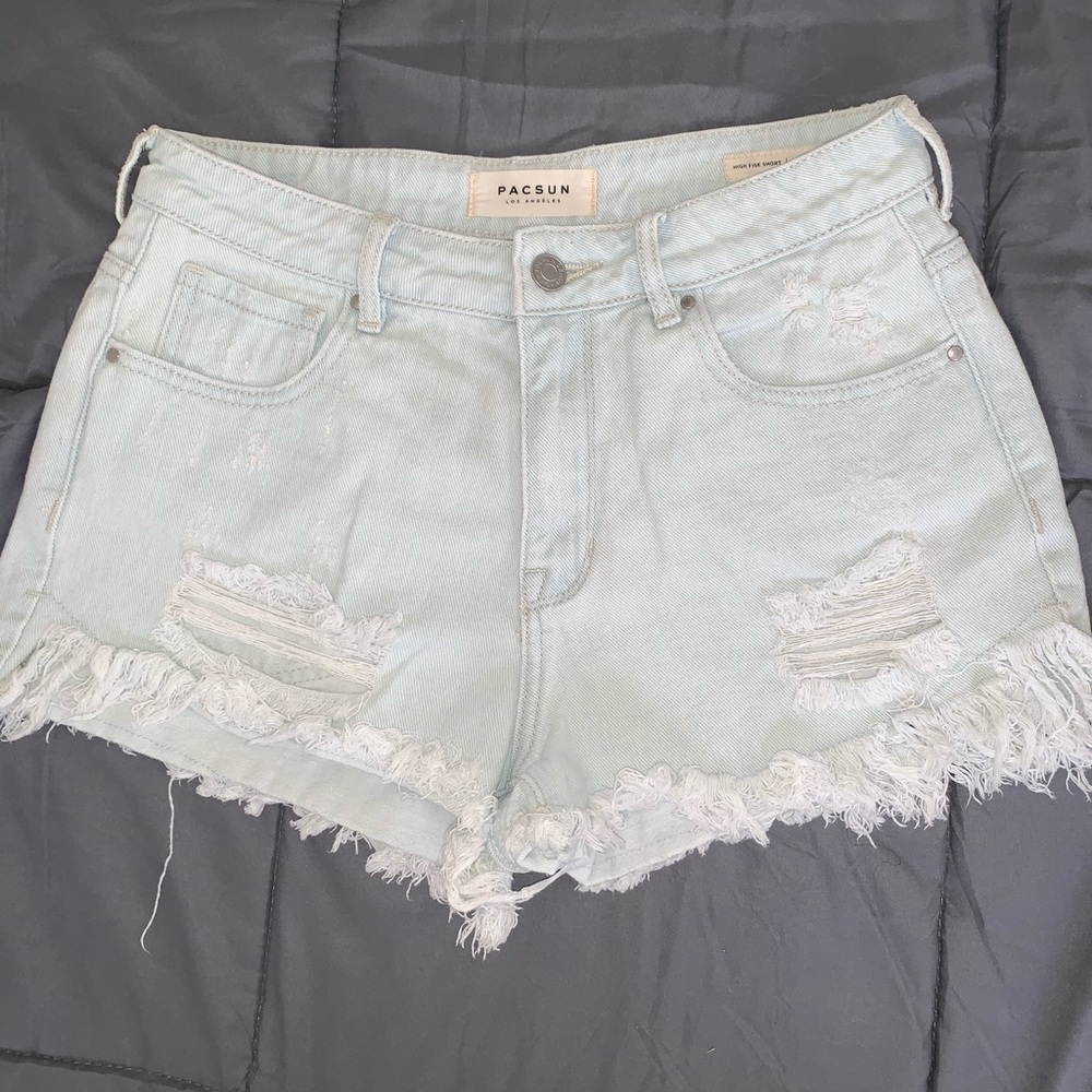 Pacsun high waisted denim shorts